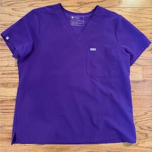 Figs Digital Grape Catarina One Pocket Scrub Top